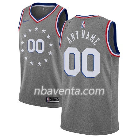 Camiseta Hombre Philadelphia 76ers Personalizadas 2018-19 Nike City Edition Gris Swingman Camiseta Hombre Philadelphia 76ers Personalizadas 2018-19 Nike City Edition Gris Swingman